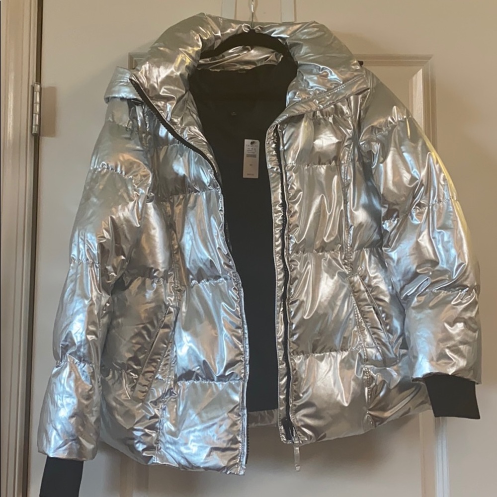 Silver Winter Puffer by Talbots